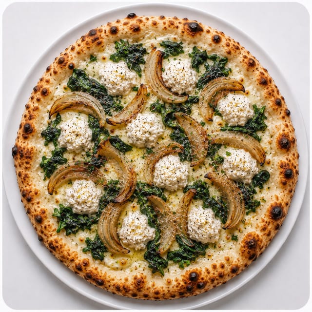 Bianca + Spinach Pizza.