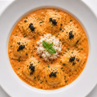 Crab Ravioli Alla Vodka