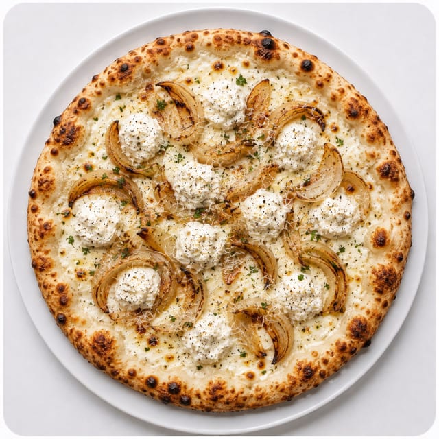 Sausage + Smoked Mozzarella Pizza.