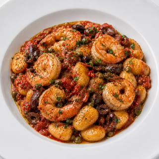 Shrimp Gnocchi Puttanesca