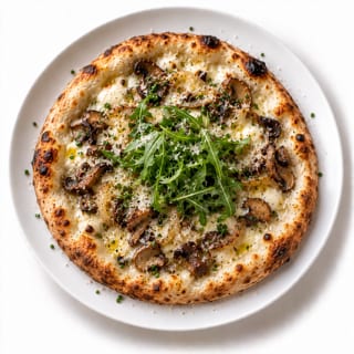 Roasted Mushrooms White Pie
