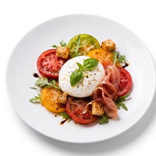 Tomato Caprese & Burrata Salad