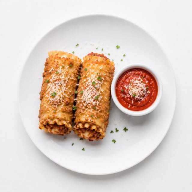 Fried Lasagna Rolls.