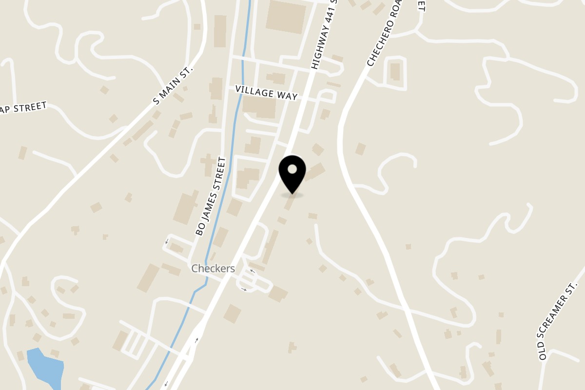 Map showing the location of Nona Italian on 677 Hwy 441 Ste 9 in Clayton